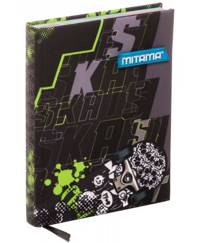 Тефтер Mitama А5 - Skate, с текстилни корици - 1
