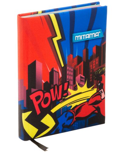Тефтер Mitama А5 - Superhero, с текстилни корици - 1