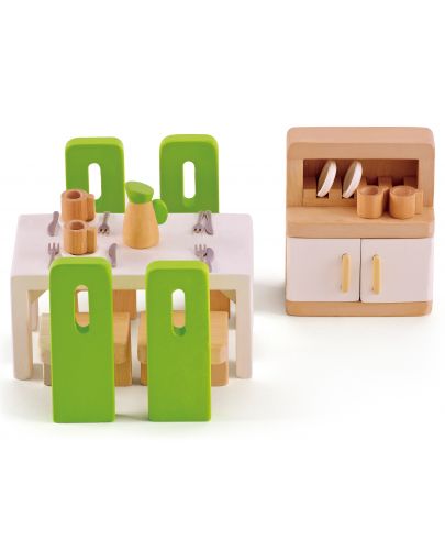 Комплект дървени мини мебели Hape - Трапезария - 1