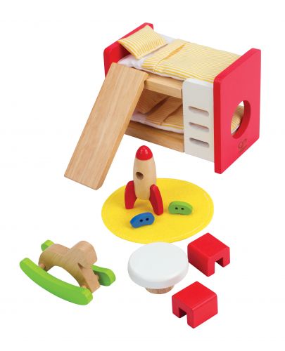 Комплект дървени мини мебели Hape - Детска стая - 1