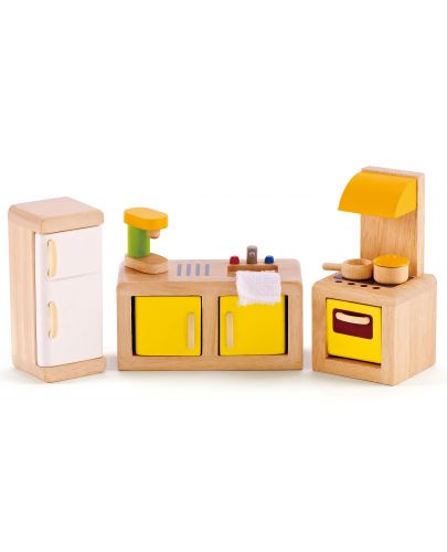 Комплект дървени мини мебели Hape - Кухня - 1