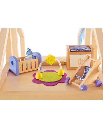 Комплект дървени мини мебели Hape - Обзавеждане за бебешка стая - 5