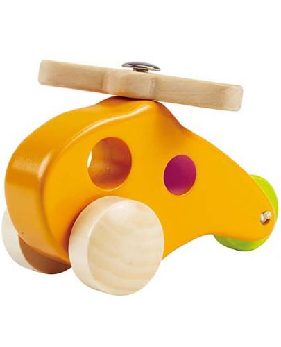 Детска играчка Hape - Вертолет, дървена - 4