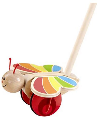 Дървена играчка за бутане Hape - Пеперудка - 2