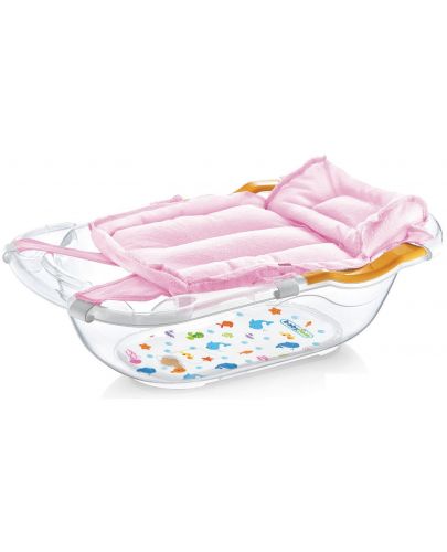 Хамак за къпане с възглавничка BabyJem - Розов - 1