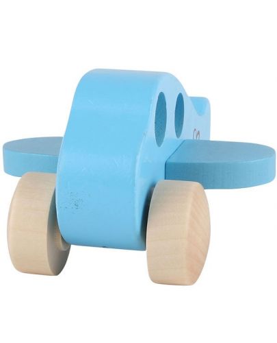 Детска играчка Hape - Самолет, дървена - 4