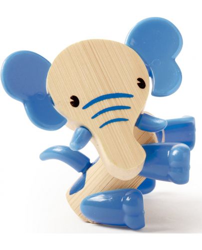 Детска играчка от бамбук Hape - Мини животинка Слон - 1