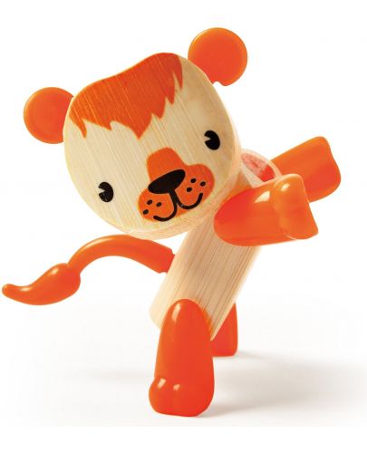 Детска играчка от бамбук Hape - Мини животинка Лъв - 1