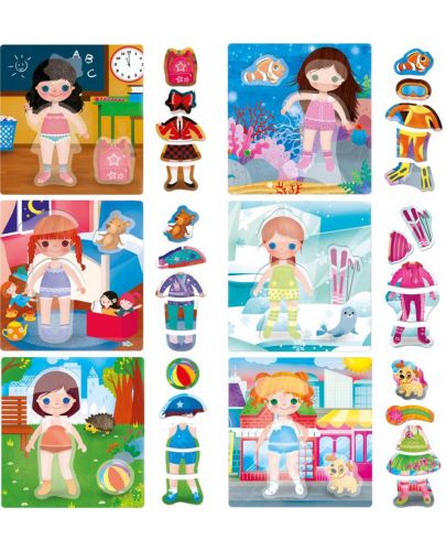 Творчески комплект Headu Montessori - Облечи куклите - 2