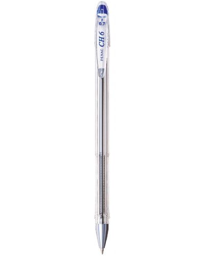 Химикалка Penac CH-6 - 0.7 mm, синя - 1