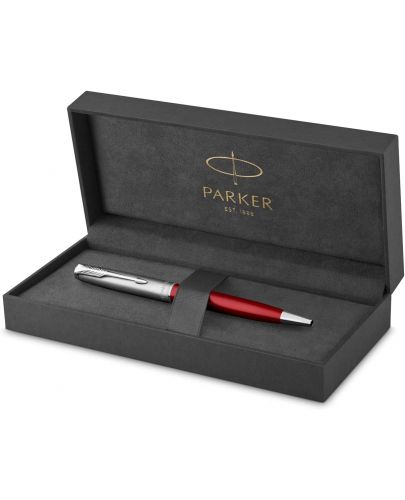 Химикалка Parker Sonnet Essential - Червена, с кутия - 3
