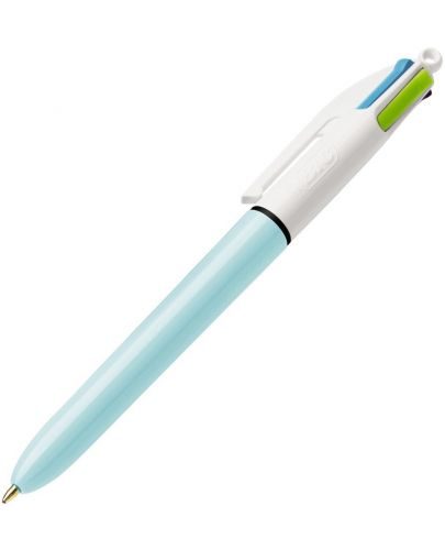 Химикалка BIC - автоматична, 4 цвята - 1