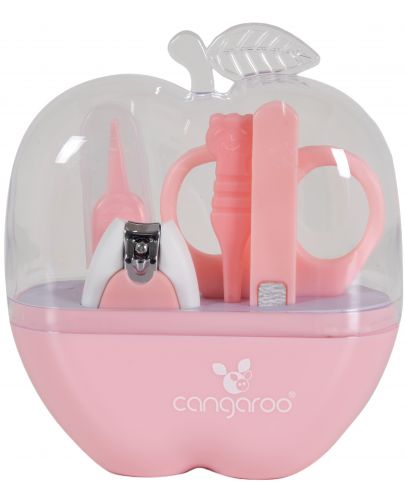 Хигиенен комплект Cangaroo - Apple, розов - 1
