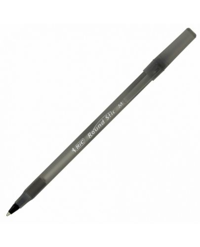 Химикалка BIC - Round Stic Classic, 1.0 mm, черна - 1