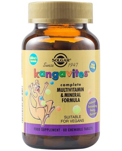 Kangavites, горски плодове, 60 таблетки, Solgar - 1