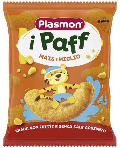 Хрупанки Plasmon - Paff, царевица и просо, 15 g - 1