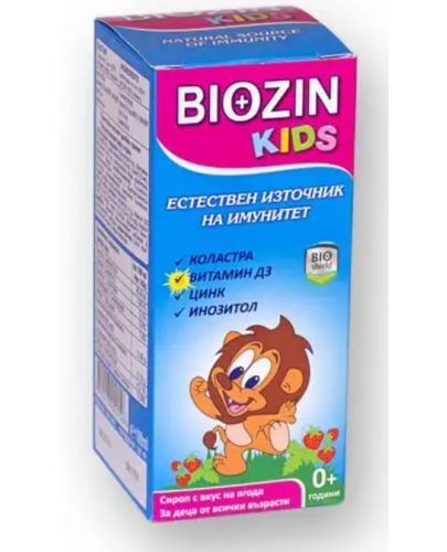 Biozin Kids Сироп, ягода, 100 ml, BioShield - 1