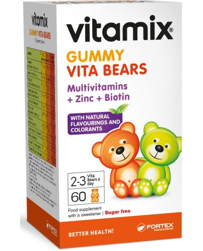 Vitamix Gummy Vita Bears, 60 желирани мечета, Fortex - 1