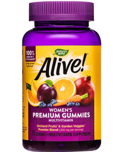 Alive Women's Premium Gummies, 75 таблетки, Nature's Way - 1