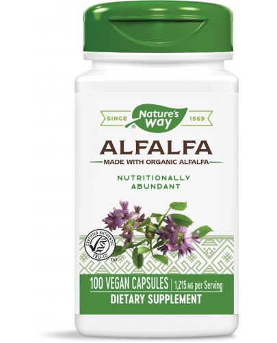 Alfalfa, 405 mg, 100 капсули, Nature's Way - 1