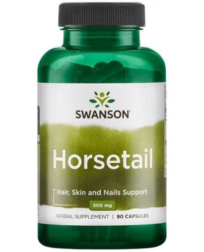 Horsetail, 500 mg, 90 капсули, Swanson - 1