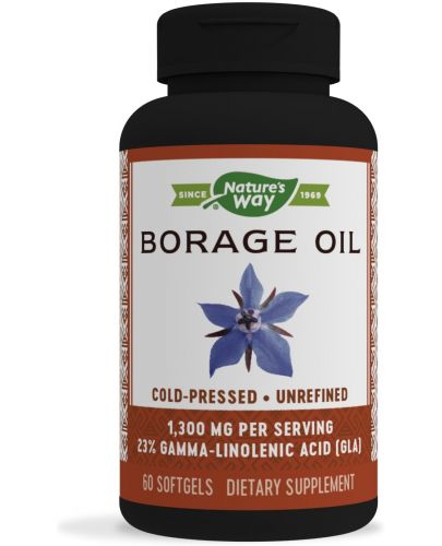 Borage Oil, 60 меки капсули, Nature's Way - 1