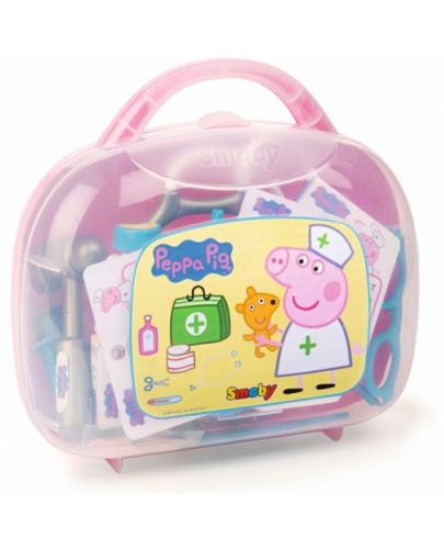 Игрален комплект Smoby Peppa Pig - Чичо доктор в куфарче - 1