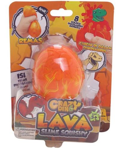 Игрален комплект Felyx Toys - Дино яйце със слайм и динозавър с пръстен, асортимент - 1
