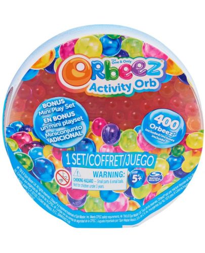 Игрален комплект Orbeez - Кутия с цветни топчетa, Squish, 400 броя - 1