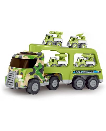 Играчка военен камион Sonne - Мily, с колички - 1