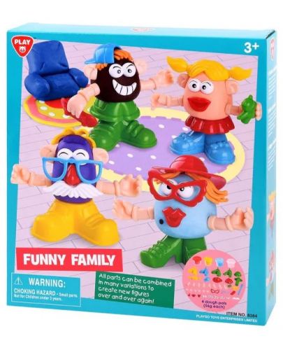Игрален комплект с пластилин PlayGo - Щастливо семейство - 1
