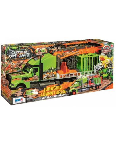 Игрален комплект RS Toys - Камион за динозаври с аксесоари, 1:10 - 1