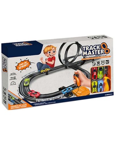 Игрален комплект Ocie - Track Master, Писта с 4 коли и 2 контролера - 1