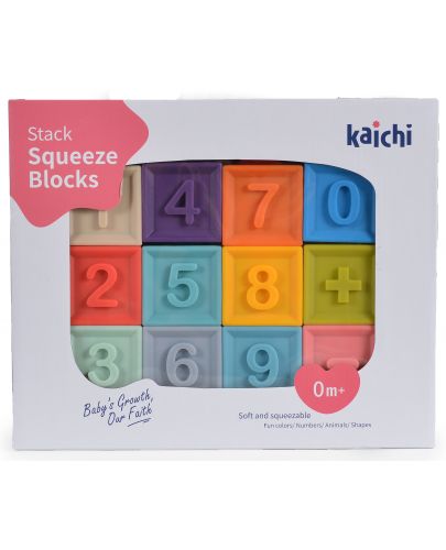 Играчки за баня Kaichi - Squeeze Cubes - 2