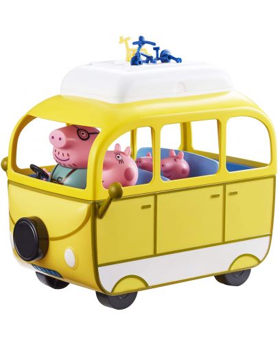 Игрален комплект Peppa Pig - Кемпер с 4 фигури - 3