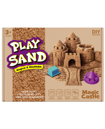 Игрален комплект Play Sand - Кинетичен пясък, замъци - 1