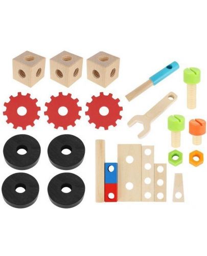Игрален комплект Kruzzel - Дървена работилница с инструменти - 2