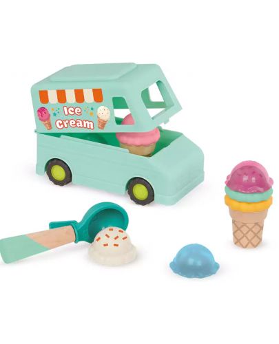 Игрален комплект Battat - Камион за сладолед с аксесоари - 3