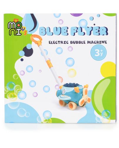 Играчка за сапунени балони Moni Toys - Самолет, Blue Flyer - 6