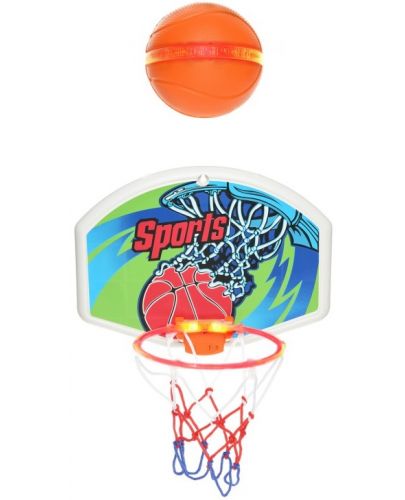 Игрален комплект King Sport - Светещо баскетболно табло с топка - 1