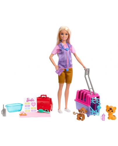 Игрален комплект Barbie - Барби ветеринар, с аксесоари - 3