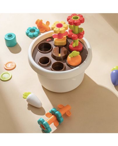 Играчка за подреждане и сортиране Hola Toys - Цветна градина - 5