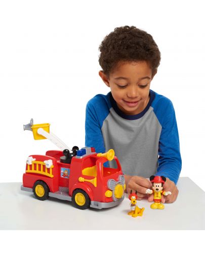 Игрален комплект Just Play Disney Junior - Пожарната кола на Мики Маус, с фигури - 4
