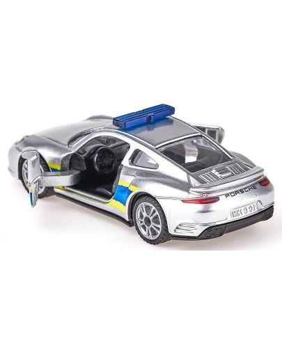 Метална количка Siku Super - Полицейски автомобил Porsche 911 - 2
