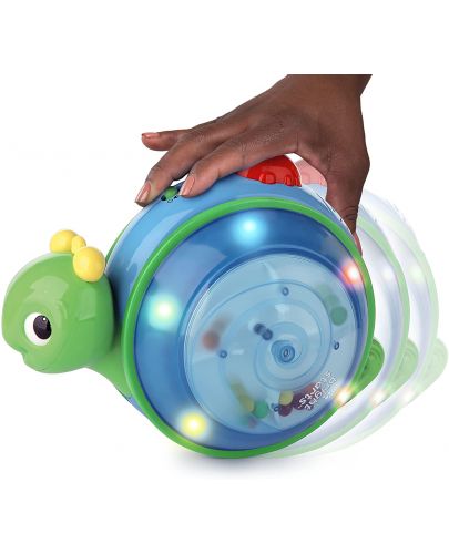 Играчка за бутане Bright Starts - Roll & Glow Snail, със светлини  - 3