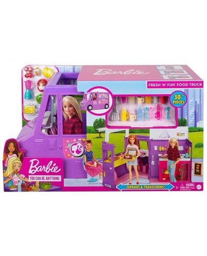 Игрален комплект Mattel Barbie - Кулинарен камион - 4