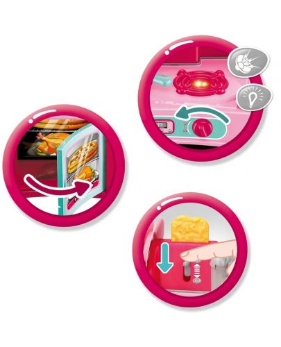 Игрален комплект Buba Kitchen Cook - Детска кухня, розова - 2