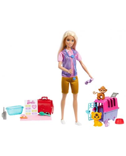 Игрален комплект Barbie - Барби ветеринар, с аксесоари - 4