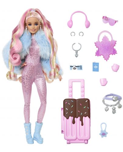 Игрален комплект Barbie Extra Fly - Зимна мода - 3