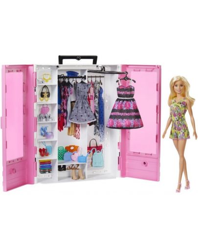 Игрален комплект Mattel Barbie - Гардероб с аксесоари - 1